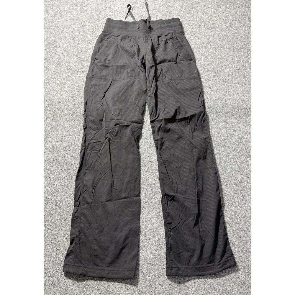 Lululemon Pants Womens Black Dance Studio Track Ruched Leg Drawcord Yoga Gym